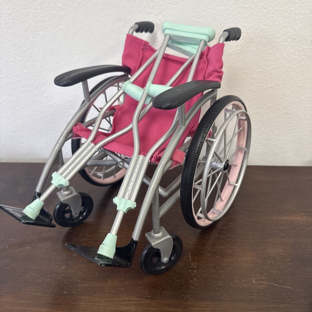Our Generation Doll HEALS ON WHEELS Wheelchair And Crutches for 18" Doll